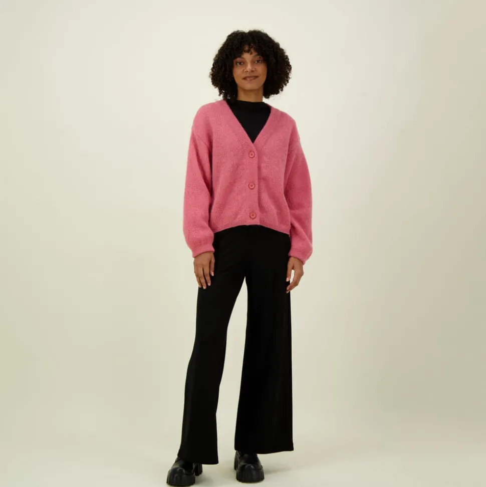 MOHAIR SHORT CARDIGAN -NEULETAKKI | PEACHY