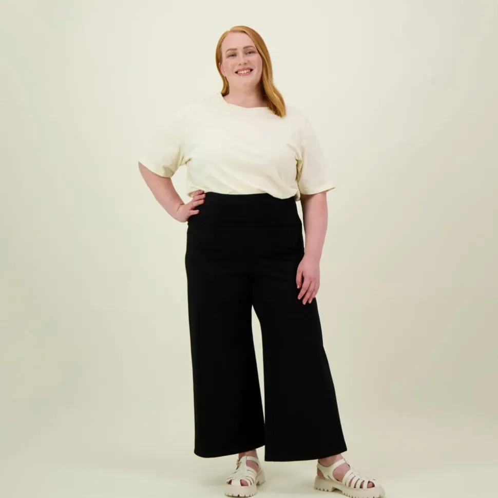 WIDE LEG CULOTTES -HOUSUT | BLACK
